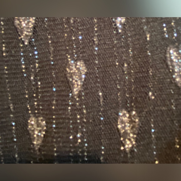 Evan-Picone, sleeveless, black and silver, summer, midi cockatil dress. Size 10 - Picture 6 of 7